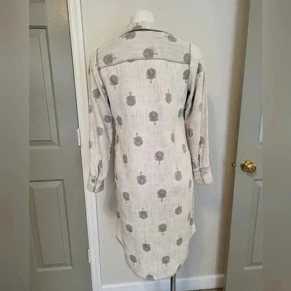 Soft Surroundings Paisley Park Chambray Feathers Dress(XS) - Picture 7 of 12